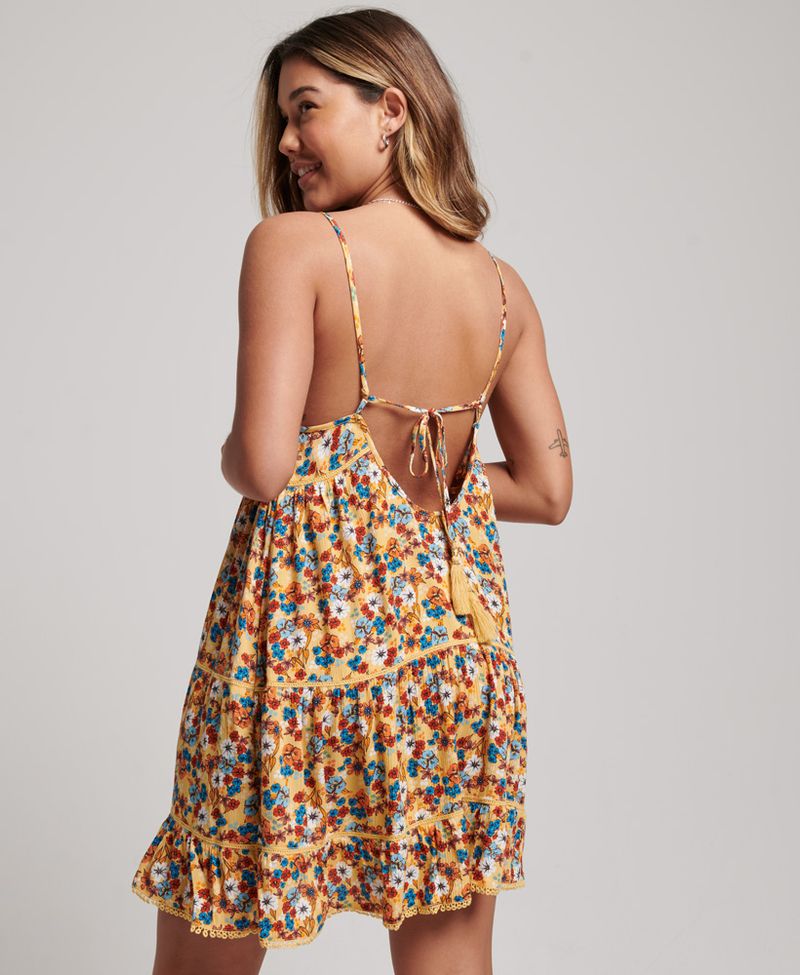 Vestido-Medio-Para-Mujer-Vintage-Beach-Cami