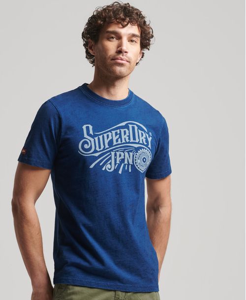 Camiseta Para Hombre Vintage Indigo