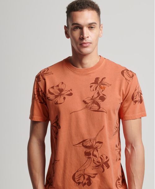 Camiseta Para Hombre Vintage Printed