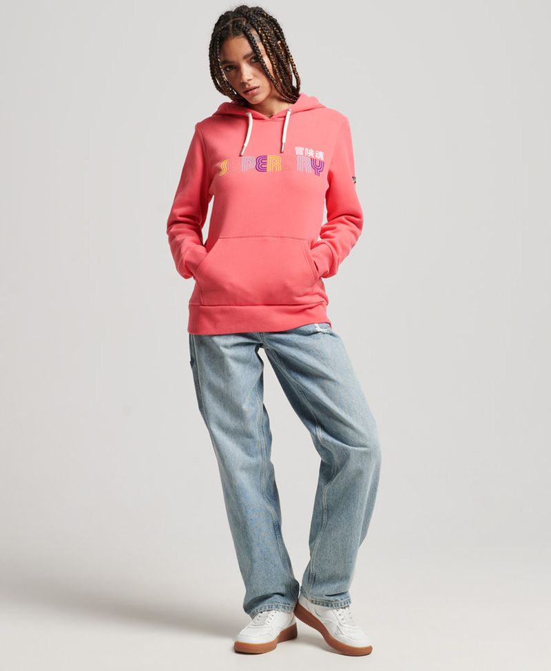 Buzo-Cerrado-Para-Mujer-Vintage-Retro-Rainbow