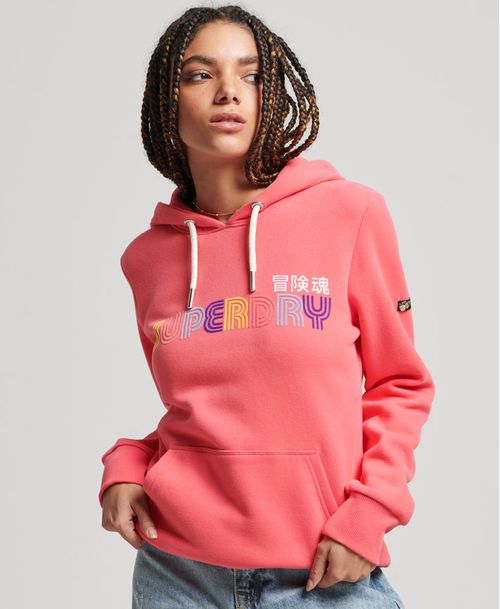 Buzo Cerrado Para Mujer Vintage Retro Rainbow