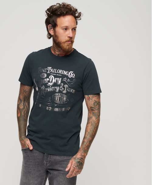 Camiseta Para Hombre Metallic Workwear Graphic