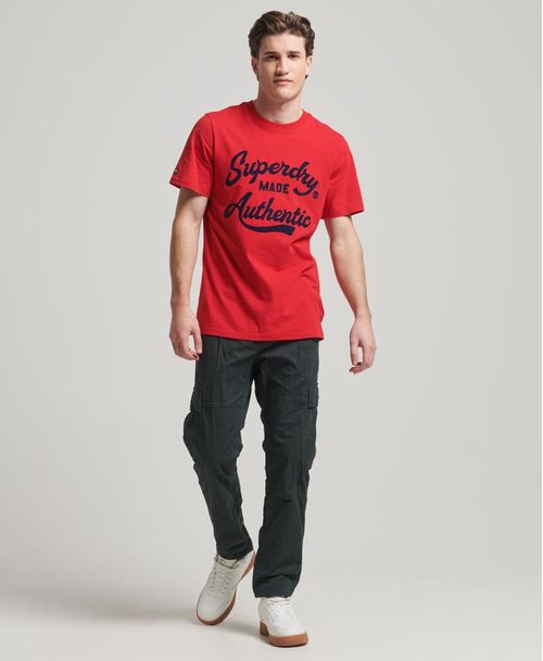 Camiseta Manga Corta Para Hombre Athletic Script Graphic Tee