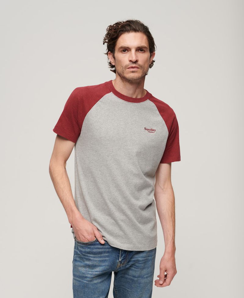 Camiseta-Para-Hombre-Essential-Logo-Baseball-Tshirt-