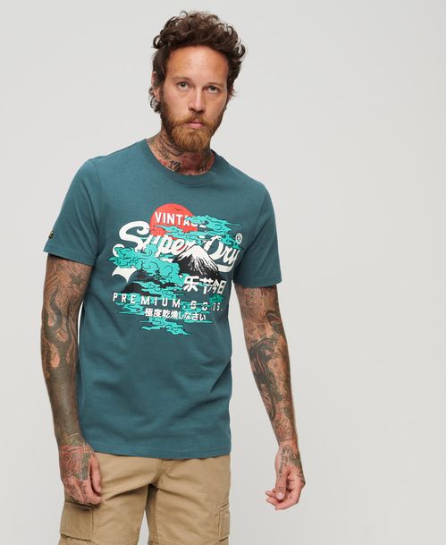 Camiseta Para Hombre Japanese Graphic