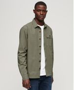 Camisa-Manga-Larga-Para-Hombre-Vintage-Military-Over-