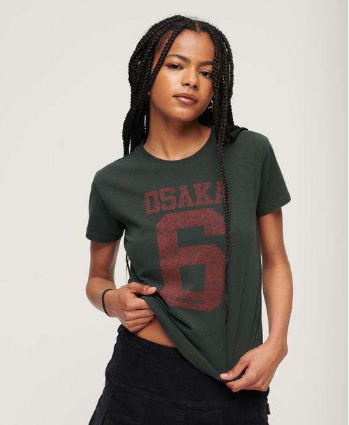 Camiseta Para Mujer Osaka Graphic Fitted