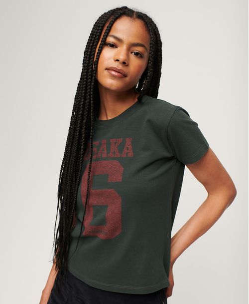 Camiseta Para Mujer Osaka Graphic Fitted