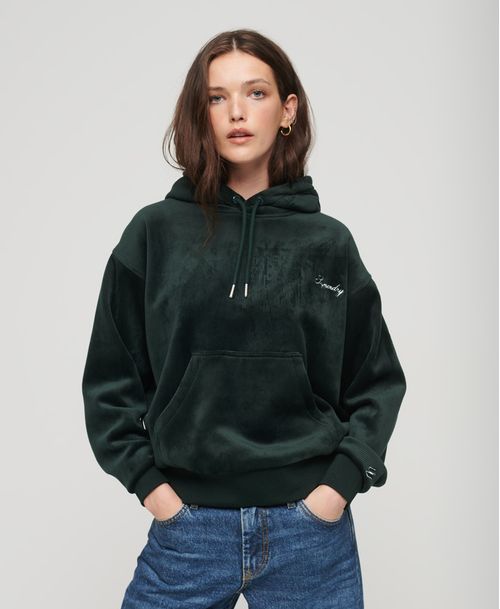 Buzo Cerrado Para Mujer Drop Needle Velour Boxy