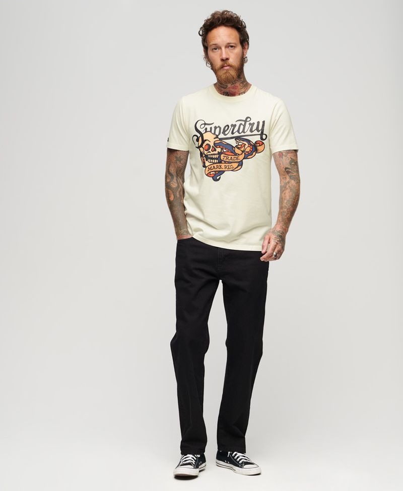 Camiseta-Para-Hombre-Tattoo-Script-Graphic-