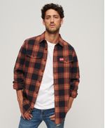 Camisa-Manga-Larga-Para-Hombre-Cotton-Worker-Check-