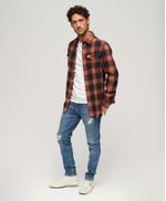 Camisa-Manga-Larga-Para-Hombre-Cotton-Worker-Check-
