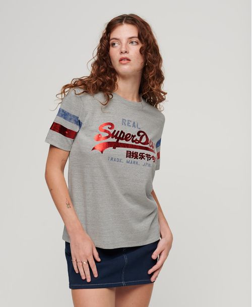 Camiseta Para Mujer Vintage Athletic
