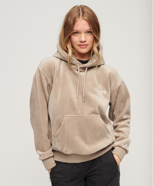 Buzo Cerrado Para Mujer Drop Needle Velour Boxy