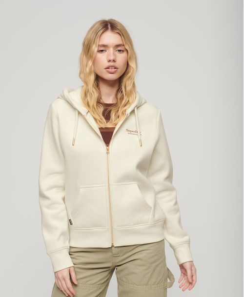 Buzo Abierto Para Mujer Essential Logo Zip