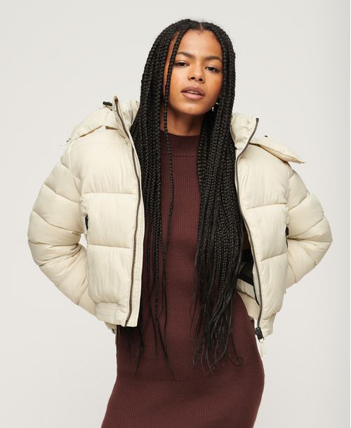 Chaqueta Padded Para Mujer Crop Fuji