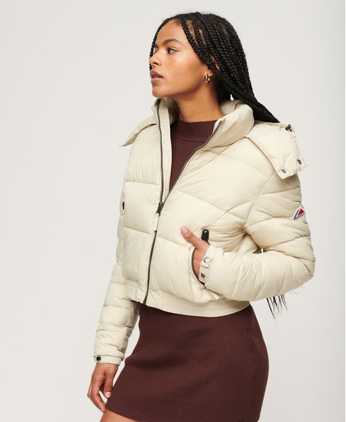 Chaqueta Padded Para Mujer Crop Fuji