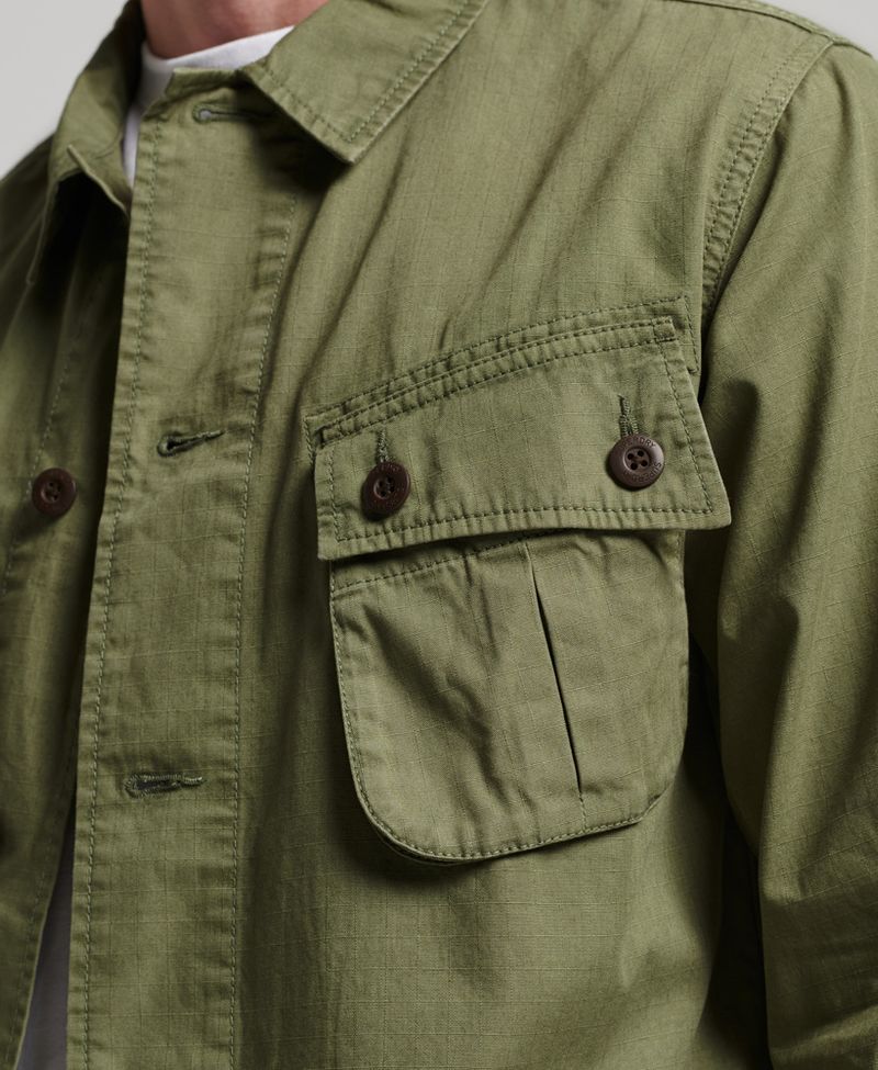 Camisa-Manga-Larga-Para-Hombre-Vintage-Combat