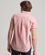 Camisa-Manga-Corta-Para-Hombre-Vintage-Oxford