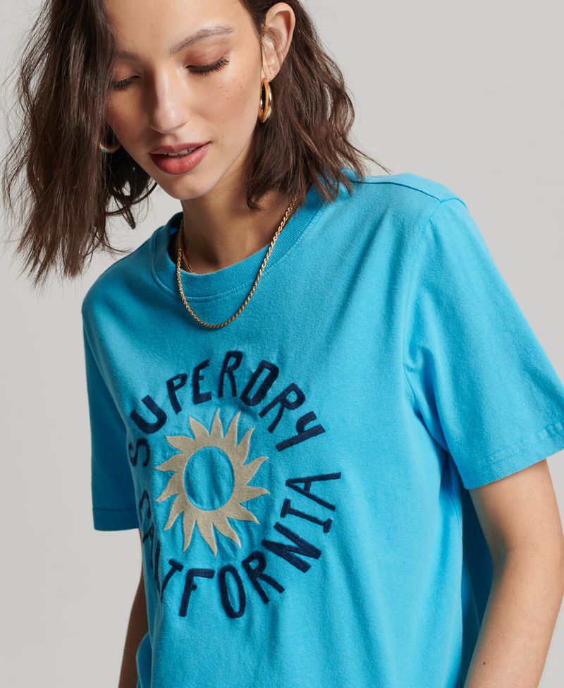 Camiseta-Para-Mujer-Vintage-Cali-Cutout-