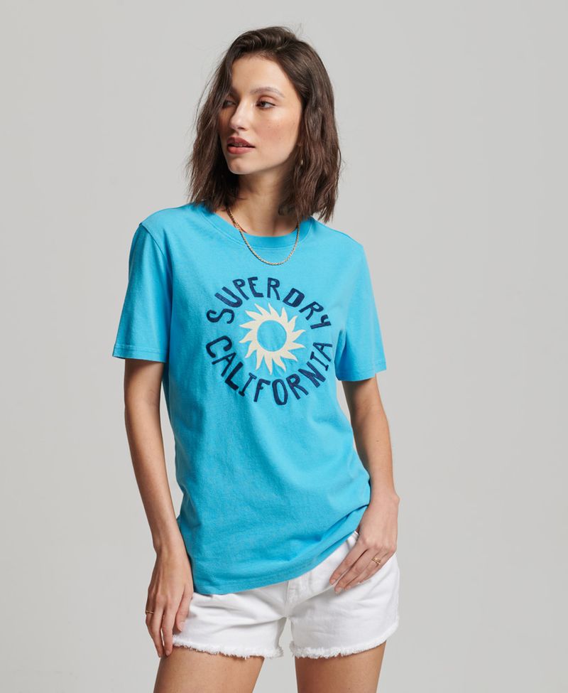 Camiseta-Para-Mujer-Vintage-Cali-Cutout-