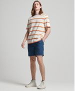 Camiseta-Para-Hombre-Vintage-Textured-Stripe-