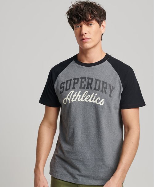Camiseta Para Hombre Vintage Gym Raglan