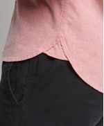 Camisa-Manga-Corta-Para-Hombre-Vintage-Oxford
