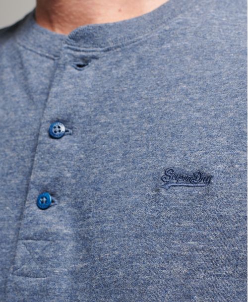 Camiseta Para Hombre Vintage Logo Henley