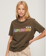Camiseta-Para-Mujer-Vintage-Retro-Rainbow-
