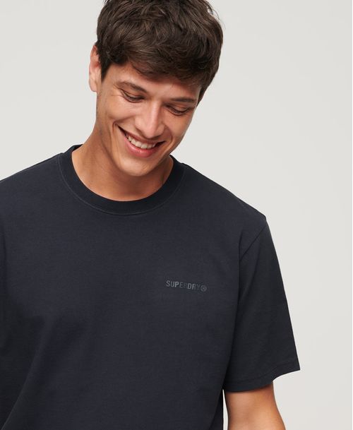 Camiseta Para Hombre Overdyed Logo Loose