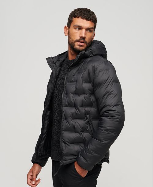 Chaqueta Padded Para Hombre Quilted Puffer Coat
