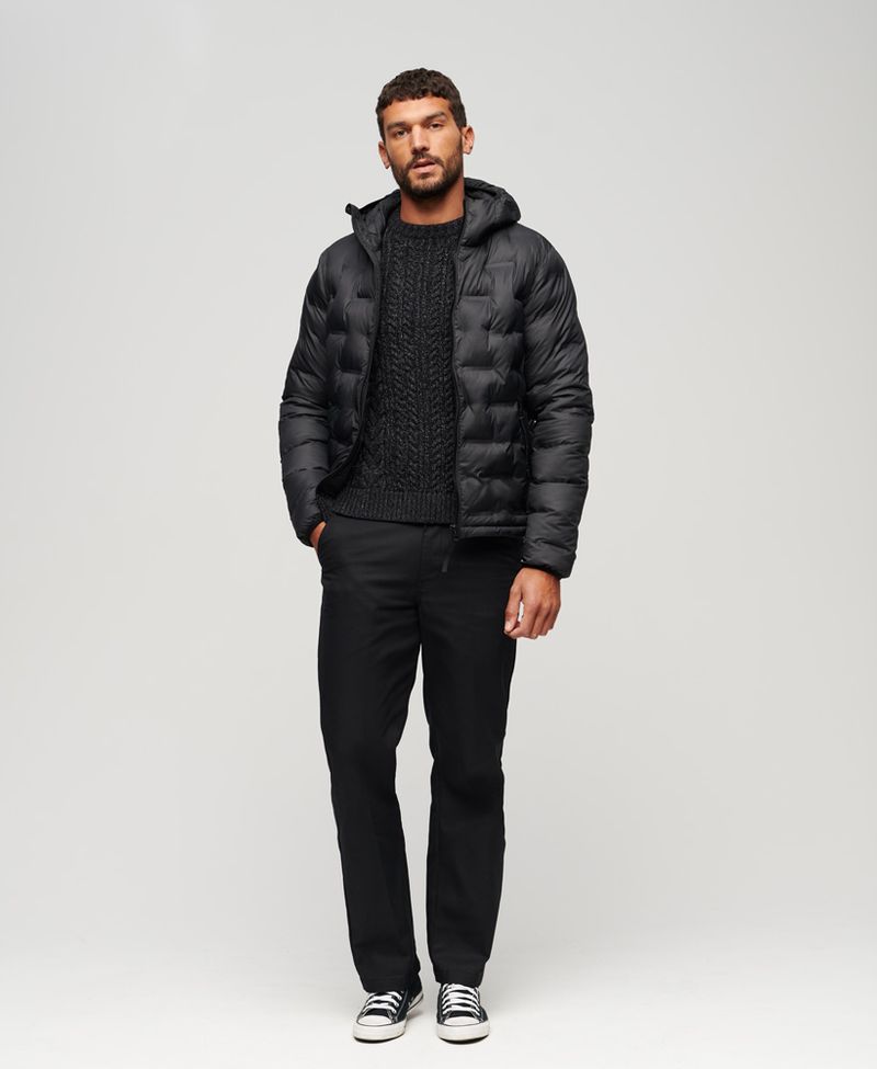 Chaqueta-Padded-Para-Hombre-Quilted-Puffer-Coat-