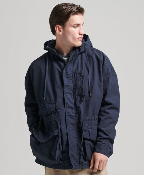 Chaqueta Casual Para Hombre Vintage Hooded Deck