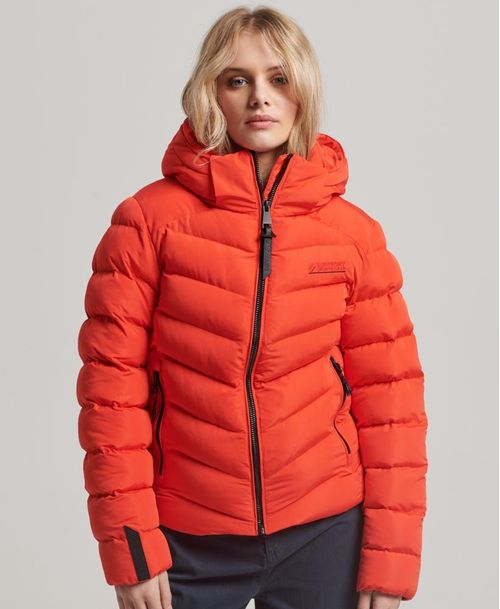 Chaqueta Padded Para Mujer Hooded Microfibre