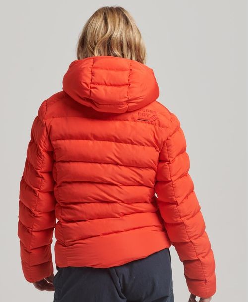 Chaqueta Padded Para Mujer Hooded Microfibre