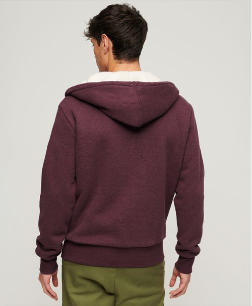 Buzo Abierto Para Hombre Essential Borg Lined Zip Hood