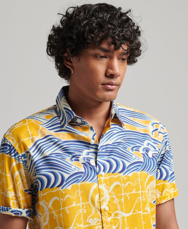 Camisa-Para-Hombre-Vintage-Hawaiian-