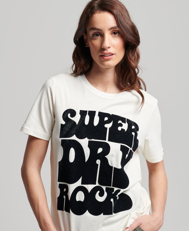 Camiseta-Para-Mujer-70-S-Retro-Rock-