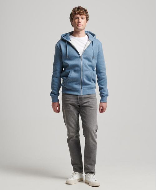 Buzo Abierto Para Hombre Essential Logo Zip