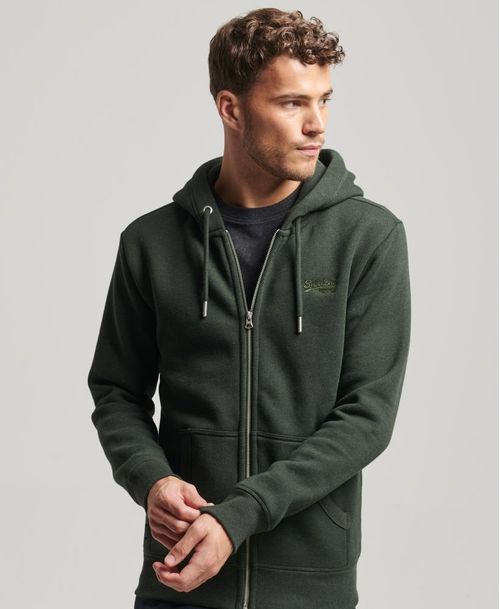 Buzo Abierto Para Hombre Essential Logo Zip
