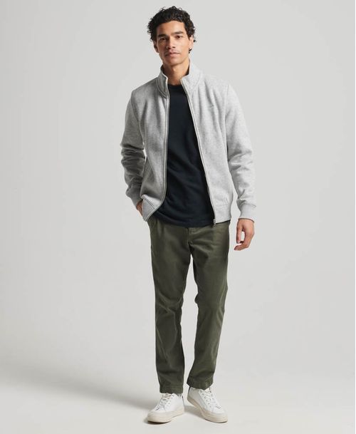 Buzo Abierto Para Hombre Essential Zip Track Top