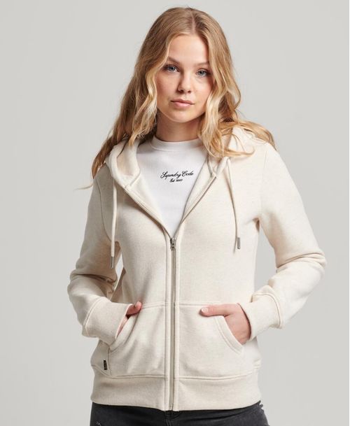 Buzo Abierto Para Mujer Essential Logo Zip