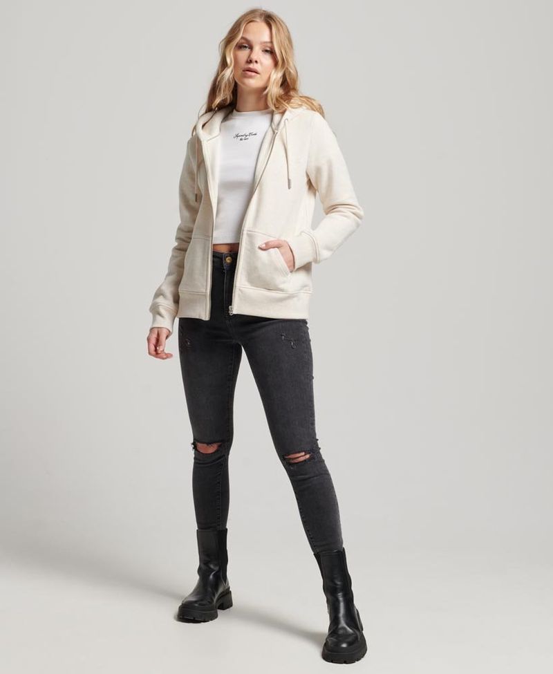Buzo-Abierto-Para-Mujer-Essential-Zip-