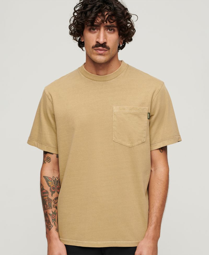 Camiseta-Para-Hombre-Contrast-Stitch-Pocket