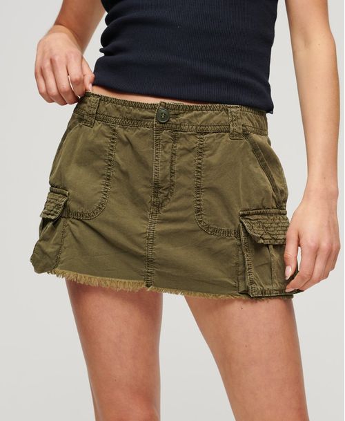 Falda Corta Para Mujer Vintage Utility Para