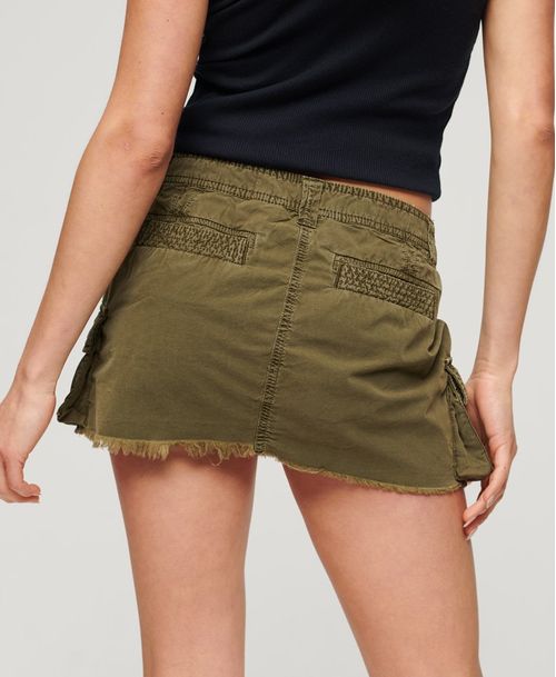 Falda Corta Para Mujer Vintage Utility Para