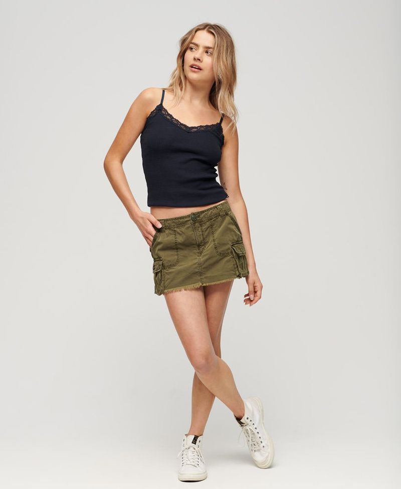 Falda-Corta-Para-Mujer-Vintage-Utility-Para-