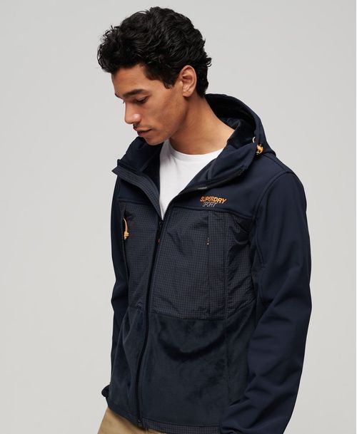 Chaqueta Rompe Vientos Para Hombre Hooded Hybrid Trekker