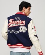Chaqueta-Casual-Para-Hombre-College-Varsity-Patched-Bomber-